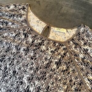 D&Co Active Tunic Top Womens Extra Large Gray Abstract Short Sleeve Stretch